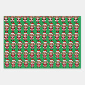 Grappige Trump Sinterklaas Custom Face Foto Inpakpapier Vel (Voorkant 2)