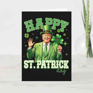Grappige Trump St Patrick's Day Lucky Shamrock Ier Kaart