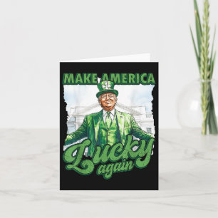 Grappige Trump St Patrick's Day maakt Amerika gelu Kaart