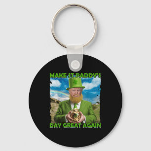 Grappige Trump St Patricks Day maken St Paddys Day Sleutelhanger