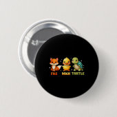 Grappige Trump Subtiele Vos Eend Schildpad Schatti Ronde Button 5,7 Cm (Voorkant /achterkant)