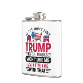 Grappige Trump Supporter Flask Heupfles (Links)