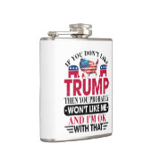 Grappige Trump Supporter Flask Heupfles (Rechts)