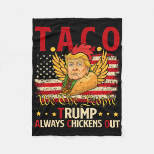 Grappige Trump Taco-grap Anti-Trump Protest T-shir Fleece Deken
