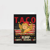 Grappige Trump Taco-grap Anti Trump-protest T-shir Kaart (Voorkant)