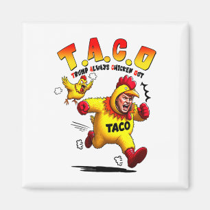 Grappige Trump Taco-grap Anti-Trump Protest T-shir Magneet