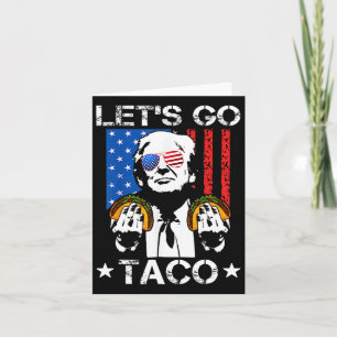 Grappige Trump Taco Trump altijd kippen uit Kaart