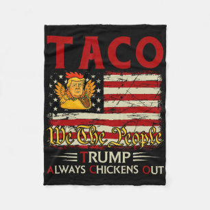 Grappige Trump Taco Trump Geeft Altijd Op 18 Fleece Deken