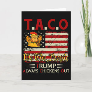 Grappige Trump Taco Trump Geeft Altijd Op 3 Kaart