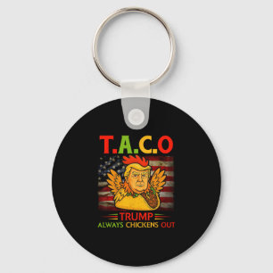 Grappige Trump Taco Trump Geeft Altijd Op 4  Sleutelhanger