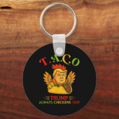 Grappige Trump Taco Trump Piept Altijd 31 Sleutelhanger (Voorkant)