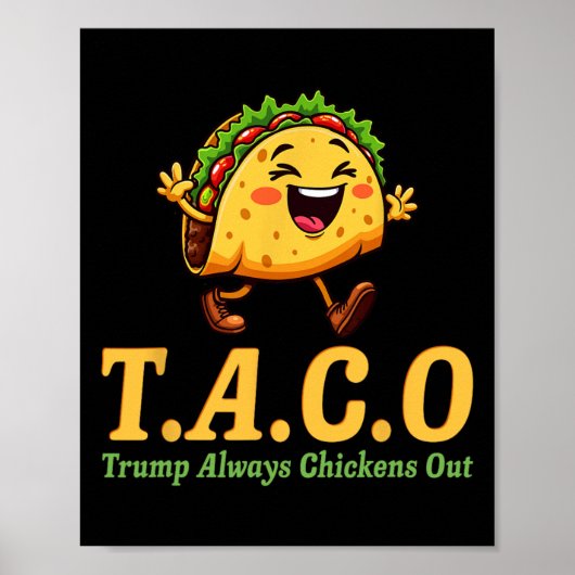 Grappige Trump Taco Trump Piept Altijd Uit _20 Poster (Voorkant)