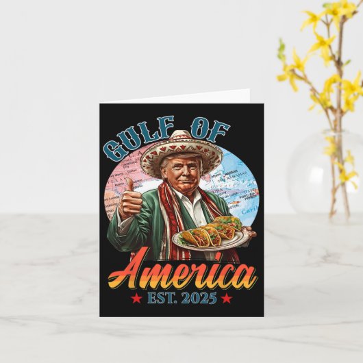 Grappige Trump Taocos Cindo de Mayo Golf van Ameri Kaart (Gele Bloem)