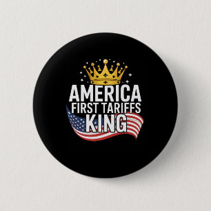 Grappige Trump Tarieven Werk Aandelenmarkt Pomp Ta Ronde Button 5,7 Cm