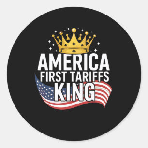 Grappige Trump tarieven werken beurs pomp tarief Ronde Sticker