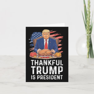 Grappige Trump-Thanksgiving dankbaar dat Trump pre Kaart