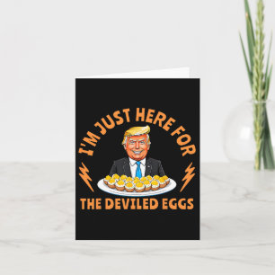 Grappige Trump-Thanksgiving Ik ben hier alleen voo Kaart