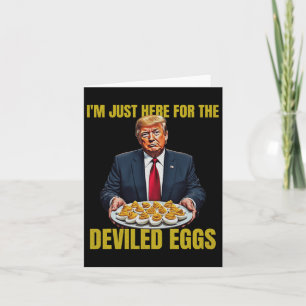 Grappige Trump Thanksgiving Ik ben hier alleen voo Kaart
