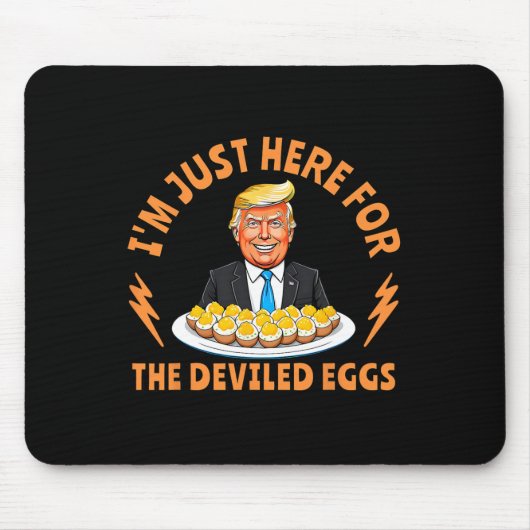 Grappige Trump-Thanksgiving Ik ben hier alleen voo Muismat (Voorkant)