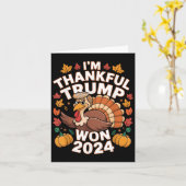 Grappige Trump-Thanksgiving IM dankbaar dat Trump Kaart (Gele Bloem)