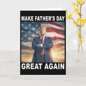 Grappige Trump Vader Maakt Vaderdag Weer Groot Ame Kaart (Gele Bloem)