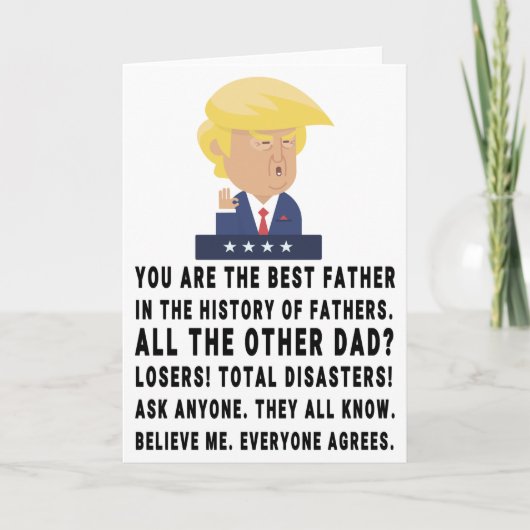 Grappige Trump Vaderdag Kaart (Voorkant)