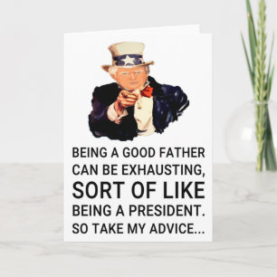 Grappige Trump Vaderdag Kaart