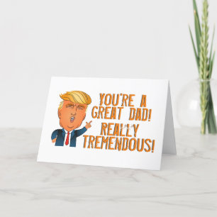 Grappige Trump Vaderdag Kaart