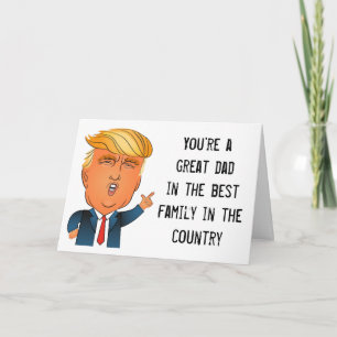 Grappige Trump Vaderdag-Kaart "Smart Guy" Kaart