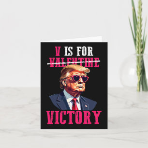 Grappige Trump Valentijnsdag V Is Voor Overwinning Kaart