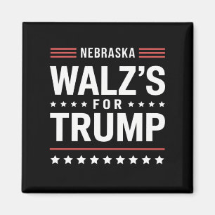 Grappige Trump Vance Walz voor Trump Nebraska Magneet