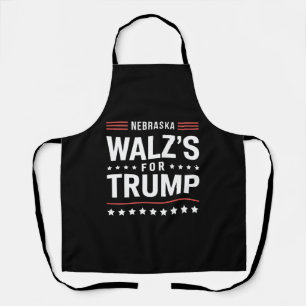 Grappige Trump Vance Walz's Voor Trump Nebraska Schort