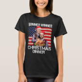 Grappige Trump Vance winnaar Kerstdiner S T-shirt (Voorkant)