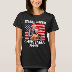 Grappige Trump Vance winnaar Kerstdiner S T-shirt