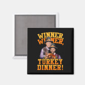 Grappige Trump Vance winnaar Turkije diner dan Magneet (Voorkant / Achterkant)