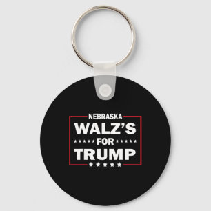 Grappige Trump Vance W's voor Trump Nebraska Manne Sleutelhanger