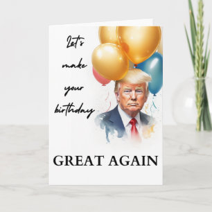Grappige Trump Verjaardag Kaart