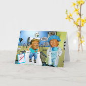 Grappige Trump Verjaardag Kaart - Gezondheid (Gele Bloem)