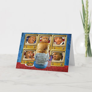 Grappige Trump Verjaardag Kaart - TV