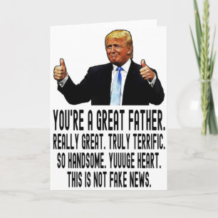 Grappige Trump Verjaardag Kaart voor papa, Vaderda