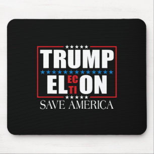 Grappige Trump Verkiezing Vlag VS Trump Elon Save Muismat