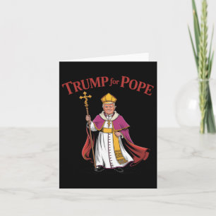 Grappige Trump voor paus Vaticaanse pauselijke rep Kaart