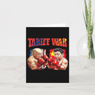 Grappige Trump vs Xi Jinping Boxing Match Kaart
