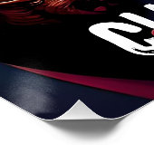 Grappige Trump w / Horns gekozen een Perfect Poster (Hoek)