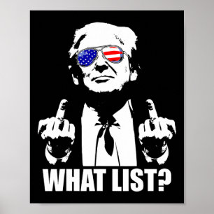 Grappige Trump Wat Lijst 1  Poster