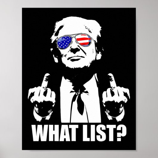 Grappige Trump Wat Lijst 1 Poster (Voorkant)