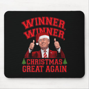 Grappige Trump Winnaar Kerst weer geweldig XM Muismat