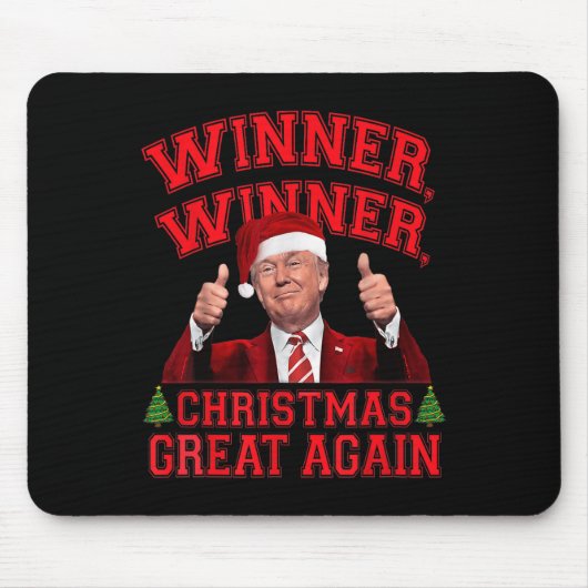 Grappige Trump Winnaar Kerst weer geweldig XM Muismat (Voorkant)