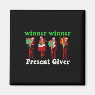 Grappige Trump Winnaar Kerstgever Trump Day Magneet