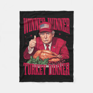Grappige Trump Winnaar Turkije Diner Thanksgiving Fleece Deken